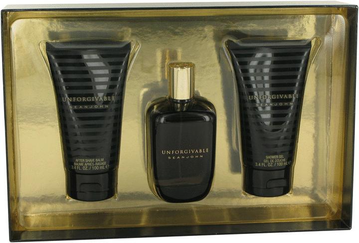 Immagine prodotto Sean John Unforgivable by Gift Set -- 4.2 oz Eau de Toilette Spray + 3.4 oz Shower Gel + 3.4 oz A... (Set profumo)