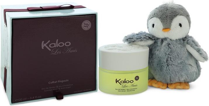 Actual product image Kaloo Les Amis by Alcohol Free Eau Dâ??ambiance Spray + Free Penguin Soft Toy 100 ml (Eau de parfum, 100 ml)