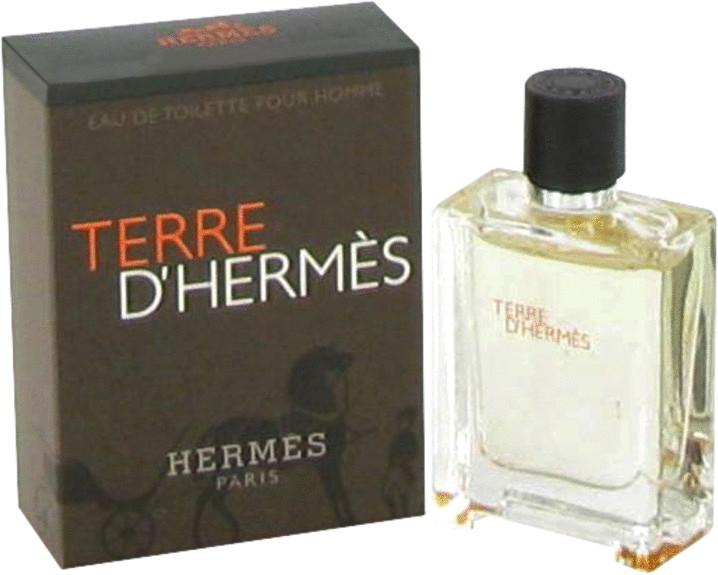 Actual product image Hermès Terre D' by Mini EDT 5 ml for men. (Eau de toilette, 5 ml)