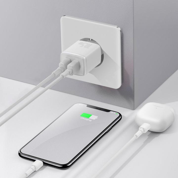 Actual product image Baseus Compact Charger 2U 10.5W EU White (10.50 W)