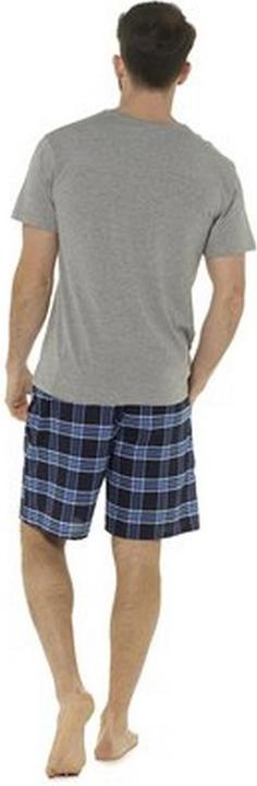 Image du produit Foxbury Hommes Jersey Checked Short Lounge Set (M)
