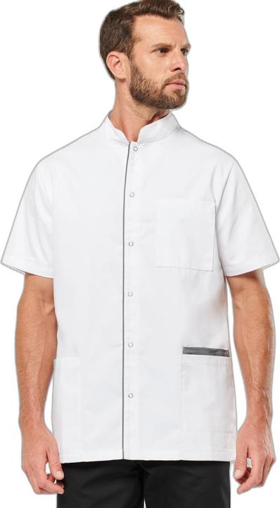 Kariban Bluse mit Druckknöpfen Polycotton