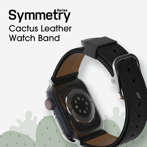 Produktbild OtterBox Symmetry Cactus Leather Watch Band für Apple Watch 9/8/7 41mm (41 mm, 38 mm, 40 mm, Veganes Leder)