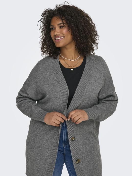 Produktbild Only Knit Fit V-Ausschnitt Curve Tief angesetzte Schulter Strickjacke Strickjacke (S)