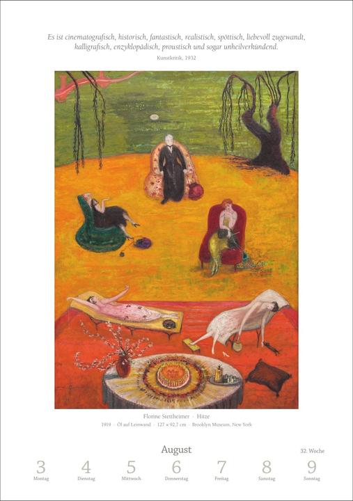 Produktbild Harenberg Kunst Wochen-Kulturkalender 2026 - 53 Meisterwerke der Malerei (Harter Einband, Deutsch)