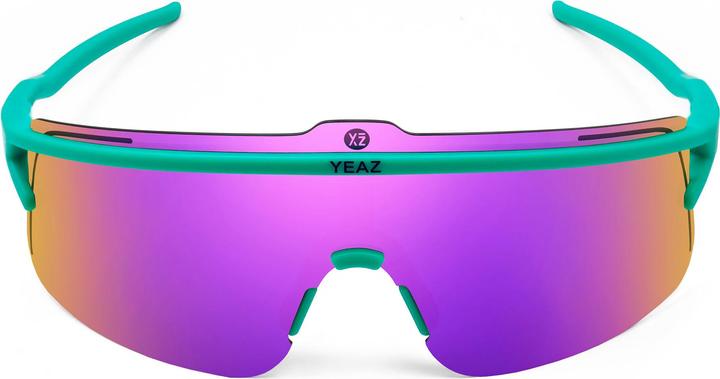 Produktbild Yeaz SUNSHADE Sport goggles matt green / mirror purple (Grün, Rot)