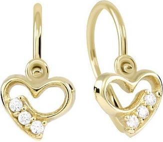 Brilio ChildrenÂ's earrings Hearts made of yellow gold 239 001 00970