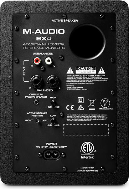 Productafbeelding M-Audio Studio Monitoren BX4 Paar (Actief, Paar, 1x 120 W)