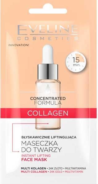 Eveline Derma Expert Gesichtsmaske Collagen 8ml - Hydratisierende und verjüngende Gesichtsmaske (8 ml)