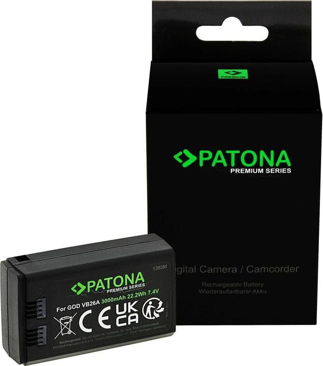 Patona Premium Akku Godox VB26A V1 Serie (Kamera Akku)