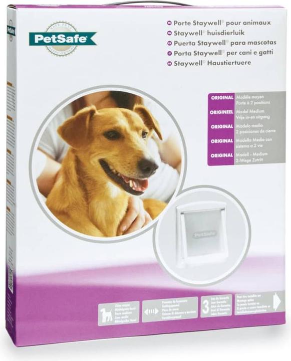 Productafbeelding PetSafe Staywell Haustiertüre Original mit 2 Verschlussoptionen (Handmatig kattenluik)