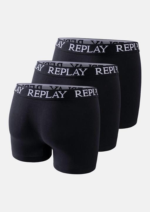 Produktbild Replay Trunk BOXER Style 01/C Basic Cuff Logo im 3er Pack (XXL, 3er Pack)