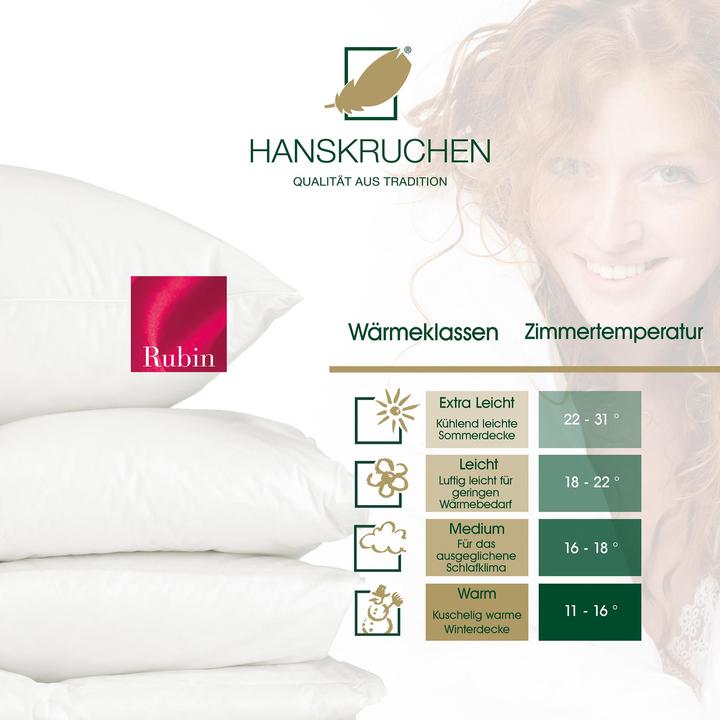 Actual product image Hanskruchen Rubin (620 g, 155 x 220 cm)