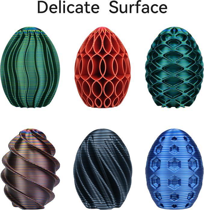Actual product image eSUN ePLA-Silk Candy Red-Gold-Blue Filament 1.75mm 1Kg (PLA, 1.75 mm, 1000 g, Multicoloured)