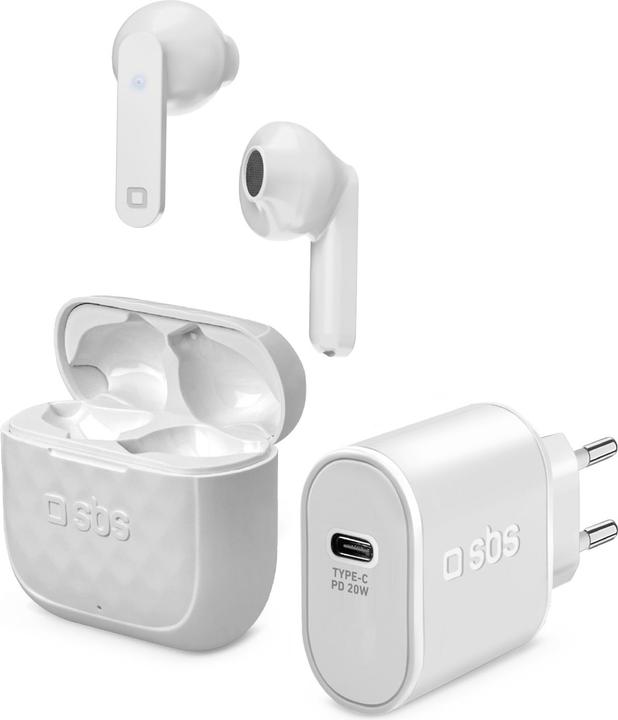 Produktbild SBS KITAUDIOIP13 Handy-Starterset Weiss (Kabellos)