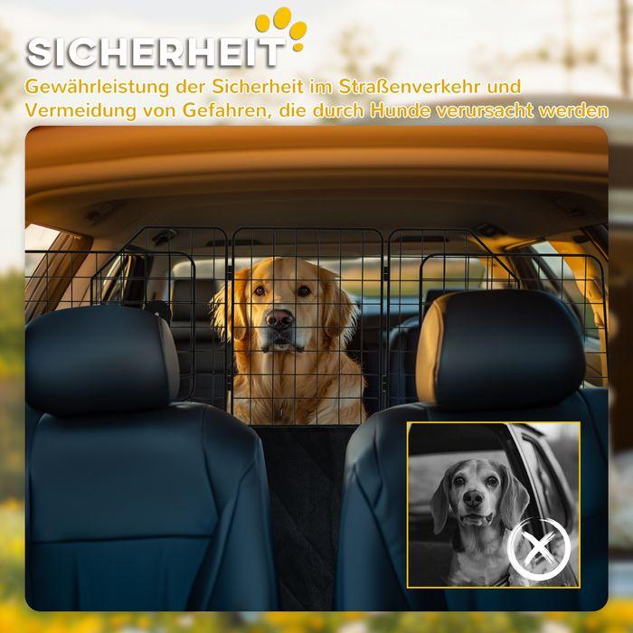 Produktbild Swisshandel24 Hundeschutzgitter Kofferraumgitter Hundegitter Trenngitter verstellbar Stahl (Hund)
