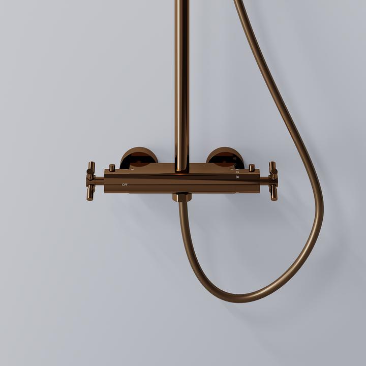Actual product image Steinberg 250 series shower system, with thermostatic mixer, Easy Clean, 2502721