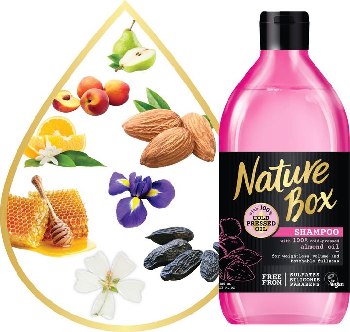 Immagine prodotto Nature Box Olio di mandorle (385 ml, Shampoo liquido)