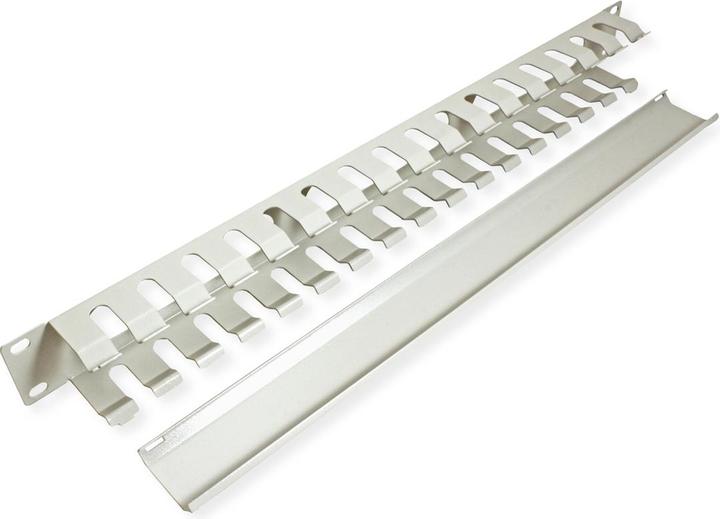 Actual product image Value 19" cable gland 1U 40x40mm l.grey