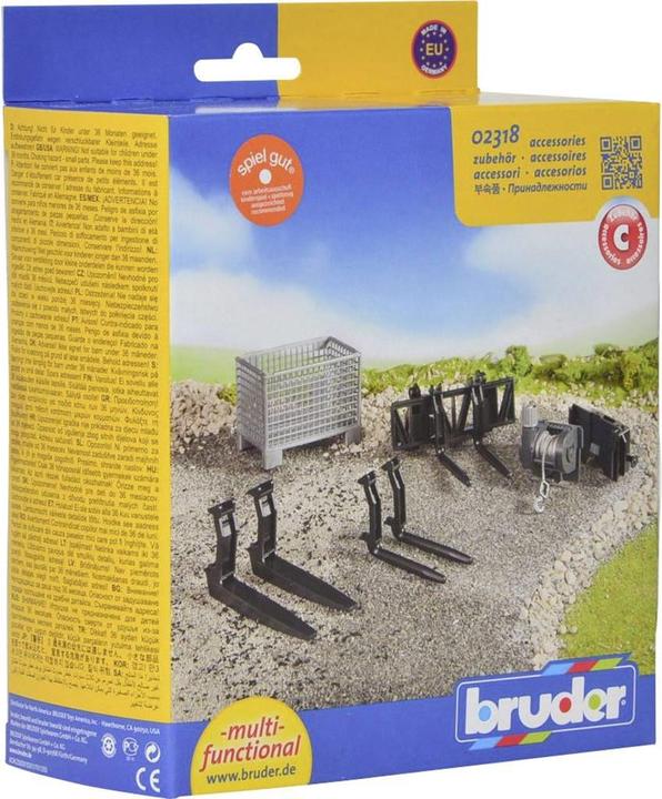 Actual product image Bruder lattice pallet, rope winch