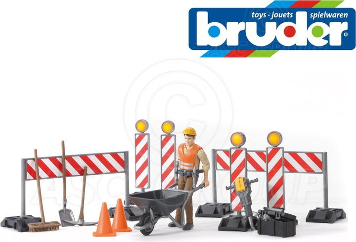 Actual product image Bruder Construction site set incl. figure