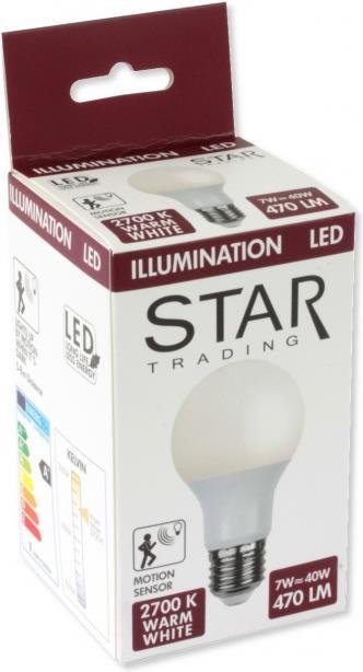 Produktbild Star Trading Opaque Sensor (E27, 7 W, 470 lm, 1 x, F)
