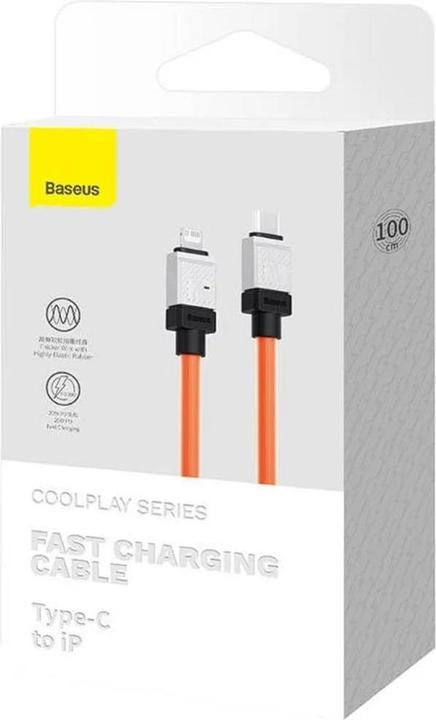 Produktbild Baseus Fast Charging cable USB-C to Coolplay Series 1m, 20W (orange) (1 m, USB 3.2 Gen 1, 20 W)