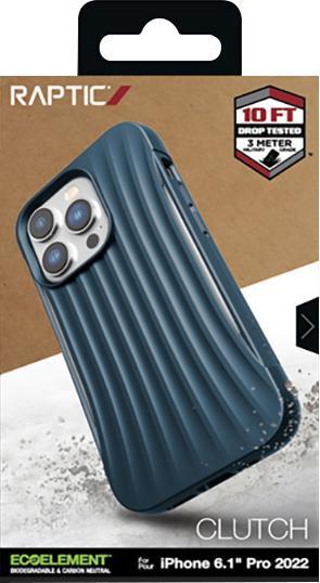 Actual product image X-Doria Raptic Clutch Case for iPhone 14 Pro Back Cover Blue (Apple iPhone 14 Pro)