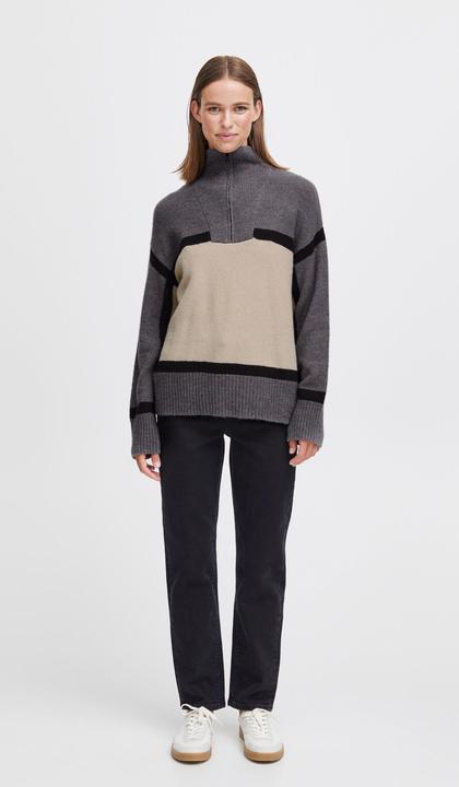 Immagine prodotto B.young BYOMARTHA MAGLIONE CON MEZZA ZIP - 20813908 (L)