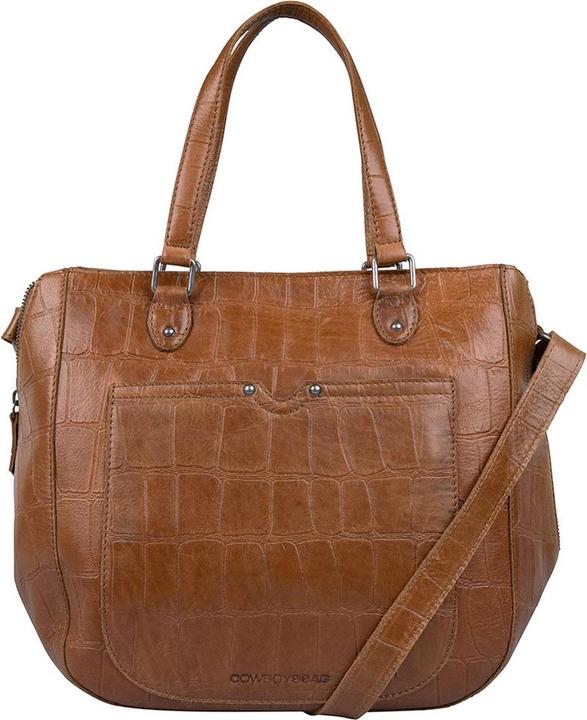 Actual product image Cowboysbag Big Croco Handbag Midvale Fawn