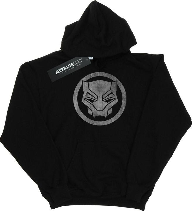 Black Panther Distressed Icon Hoodie (XL)
