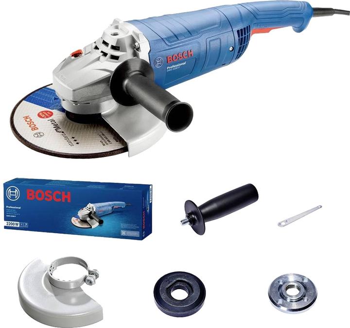 Actual product image Bosch Professional GWS 2200 P 06018F4100 Angle grinder 230 mm 2200 W 230 V (230 mm)