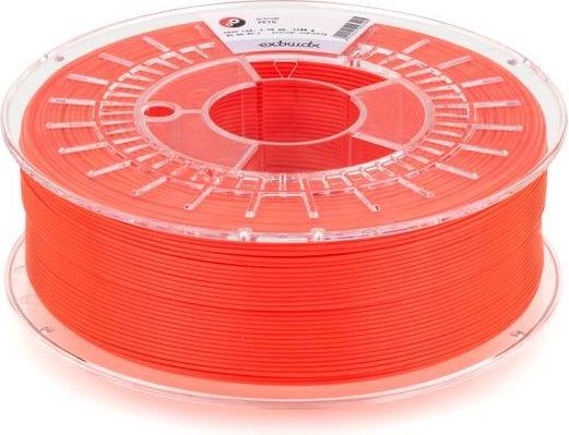 Image du produit Extrudr PETG - Hellfire fluo - 1.75mm (PETG, 1.75 mm, 1100 g, Rouge)
