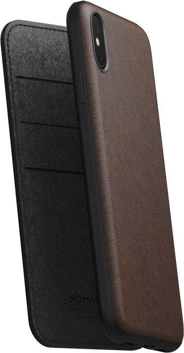 Image du produit Nomad Livret Rugged Folio Rustic brown (Apple iPhone XS Max)