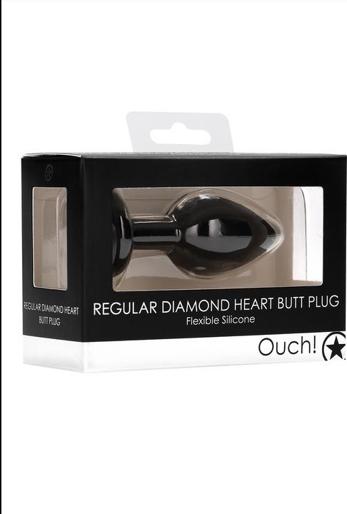 Actual product image Ouch! Diamond Heart Butt Plug