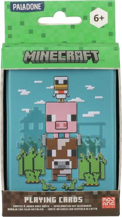 Actual product image Paladone Products Mojang Studios - Minecraft - Cartes à jouer avec boîte de rangement en métal animaux