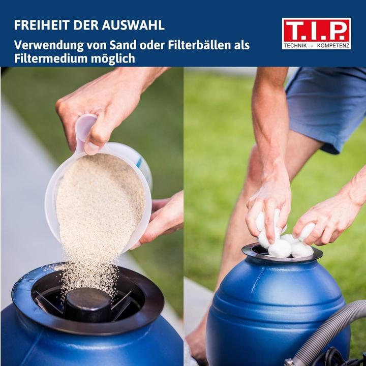 Produktbild T.I.P. Sandfilteranlage Sandfilter Schwimmbadpumpe SPF 250 F