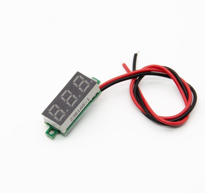 Actual product image Purecrea 0.28 Inch 2.5-30V Voltmeter Digital Red
