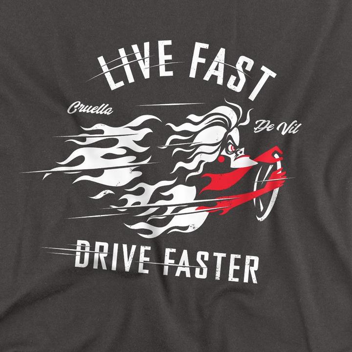 Produktbild Disney Villains Live Fast Drive Faster TShirt (S)
