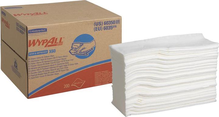 Produktbild Wypall Wischtücher X60 1-lagig 42,6x31,7cm Bragbox weiss (1 Stk.)