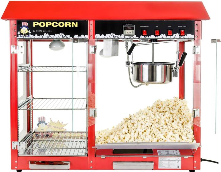 Actual product image Royal Catering Popcorn machine - heated storage - red