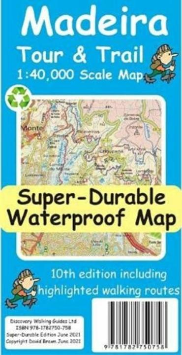 Actual product image Madeira Tour and Trail Map