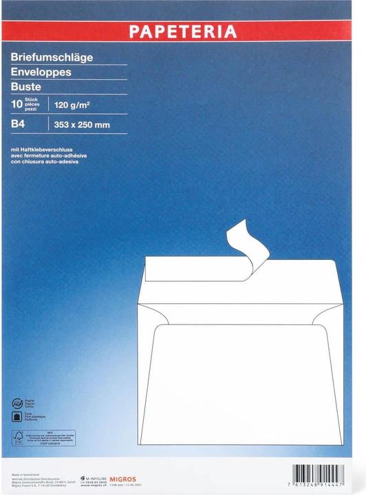 Immagine prodotto Papeteria B4 Buste (B4, 10 x)