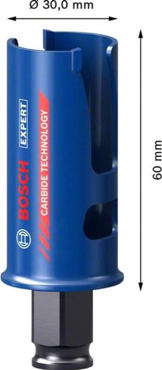 Actual product image Bosch Professional Zubehör Expert Construction Material hole saw, 30 x 60 mm (30 mm)