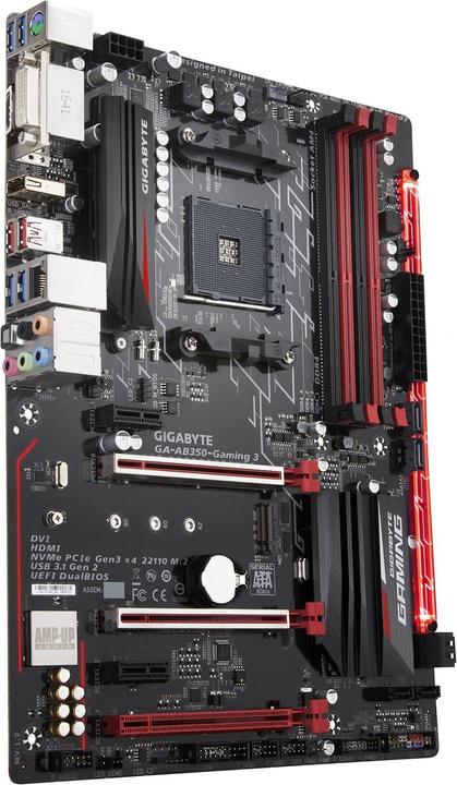 Produktbild Gigabyte GA-AB350 Gaming 3 (AM4, AMD B350, ATX)