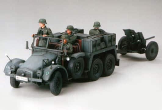 Produktbild Tamiya WWII Dt.Krupp Protze m.37 mmPAK (4) 1:35