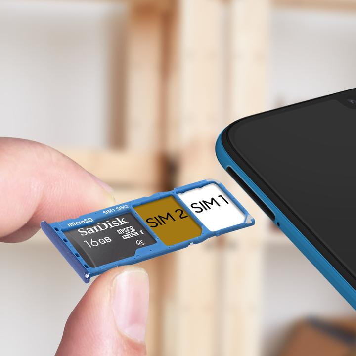 Actual product image Clappio Replacement Sim Holder Samsung A50 (SIM holder, Galaxy A50)