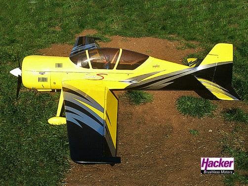 Actual product image Hacker Sukhoi 29S - 2.6m Yellow/Black - V2 (Multi motor)