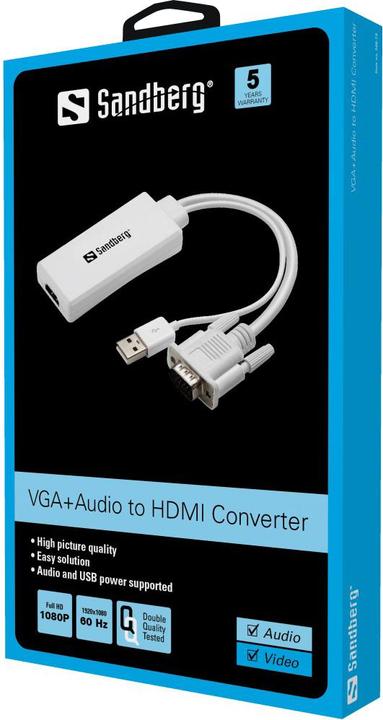 Immagine prodotto Sandberg VGA+audio su