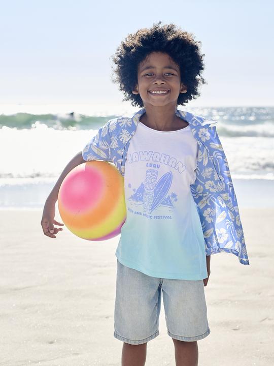 Produktbild Vertbaudet Jungen T-Shirt, Dip-Dye-Look mit Recycling-Baumwolle (86)